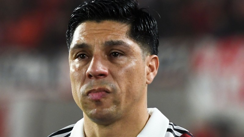 Enzo Pérez regresó a River tras la suspensión y en las redes hubo apoyos o críticas